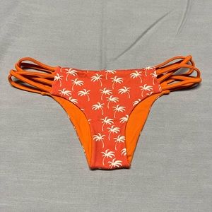 USED San Lorenzo Reversible Interlace Sunkissed Palms Swimwear Bottom